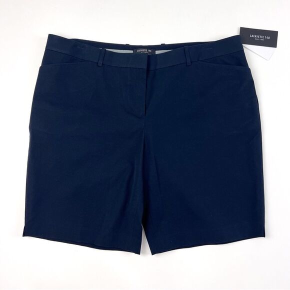 Lafayette 148 New York Pants - New Lafayette 148 New York Navy Blue Shorts Size 16